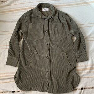 Ashley By 26 International Corduroy Shirt Jacket Size Small
